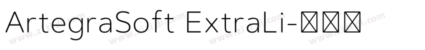 ArtegraSoft ExtraLi字体转换
